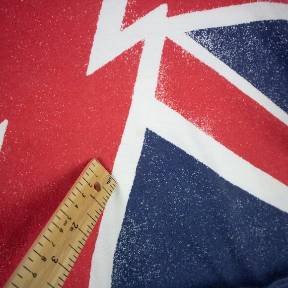 Candy Stripper Union Jack Striped Tee Womens Medium - Picture 3 of 8